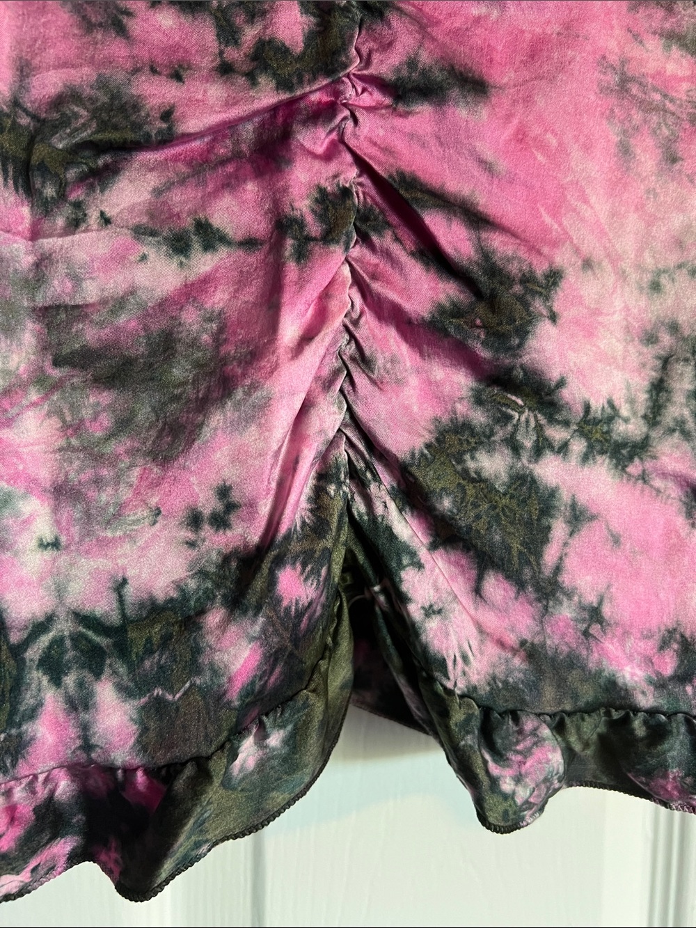 100% Silk Tie-Dye Top - Picture 6 of 6